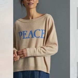 Nwt saturday sunday peace cashmere sweater